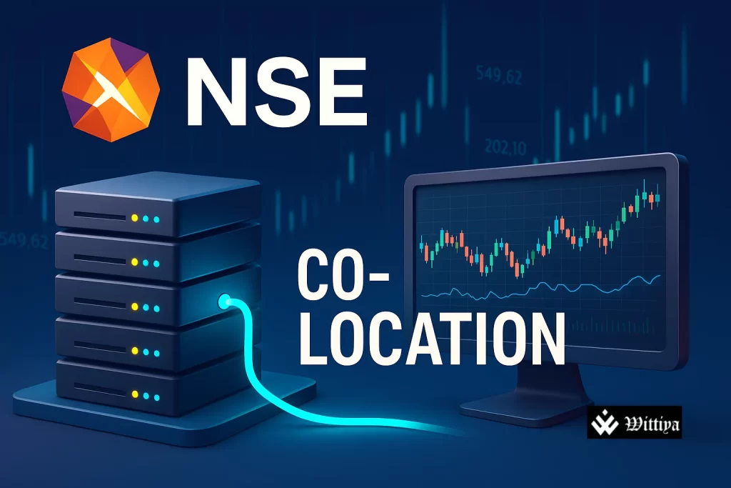 Server racks and trading infrastructure representing co-location access in high-frequency trading