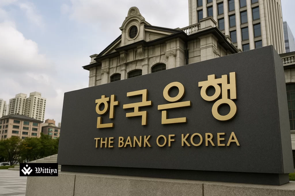 Bank of Korea building in Seoul symbolizing economic resilience