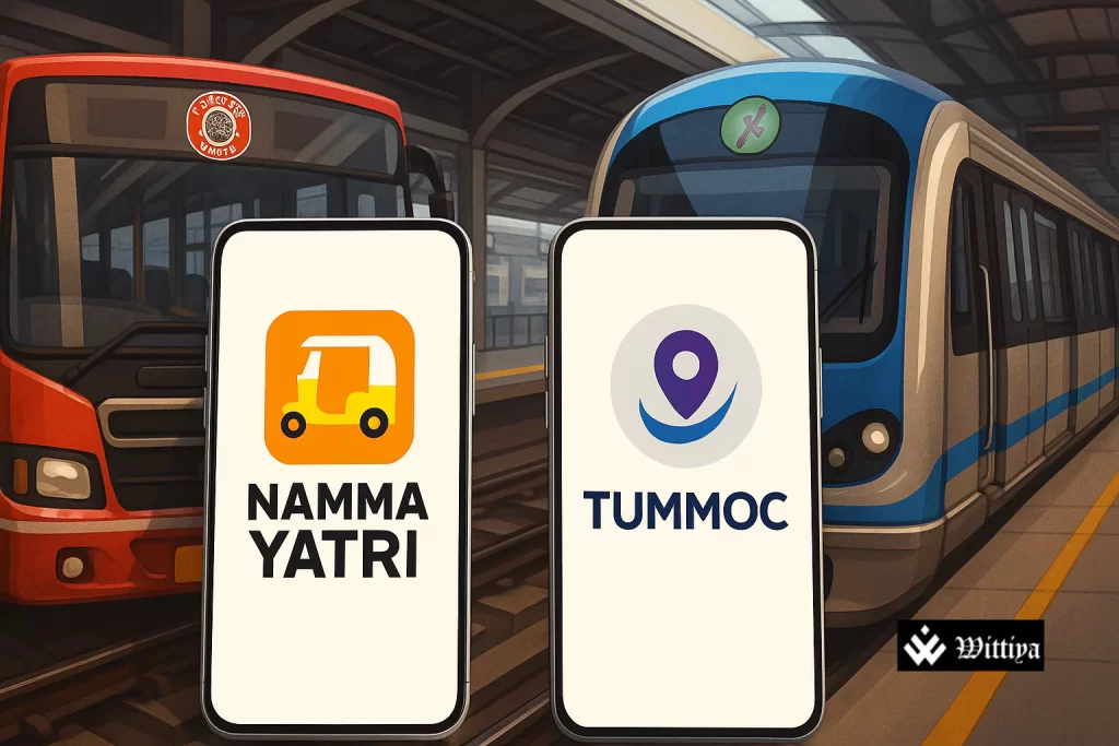 Bengaluru city bus and open data dashboard illustrating smart transport solutions