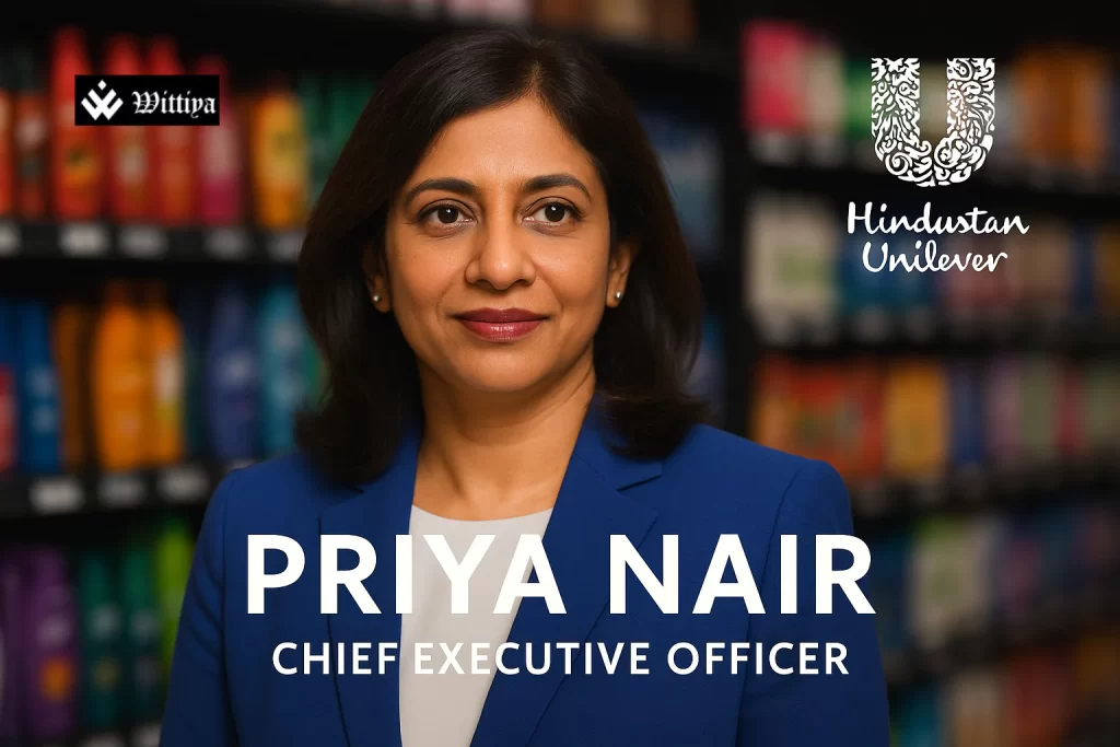 Priya Nair portrait representing Hindustan Unilever’s first woman CEO and MD