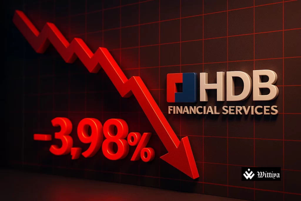 HDB Financial stock performance decline after market debut