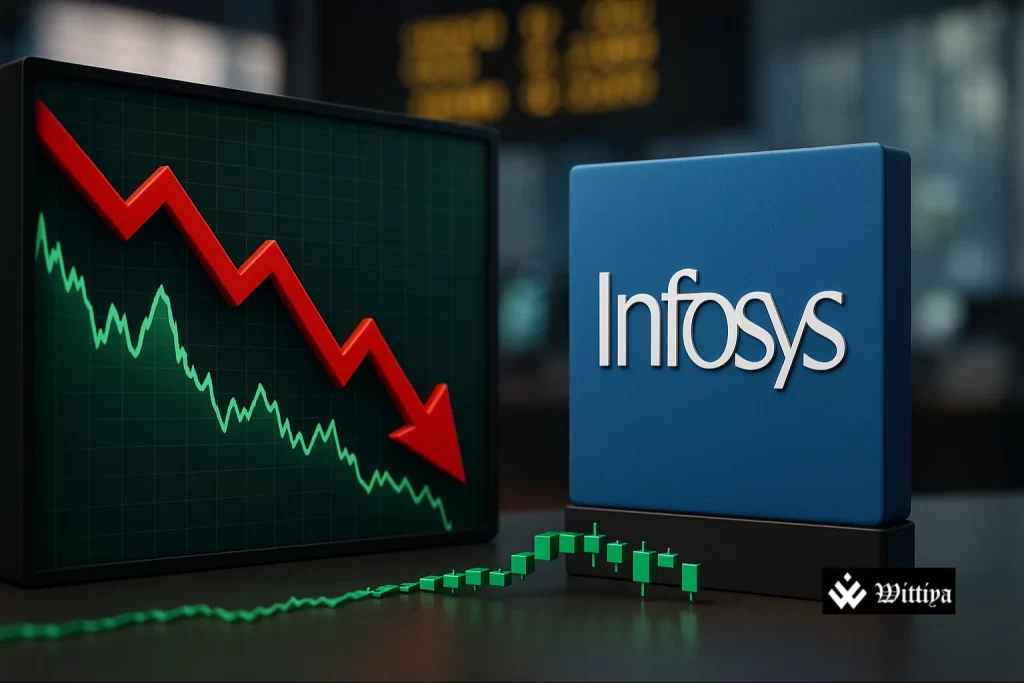 Infosys share price decline reflecting investor concerns in Indian stock market