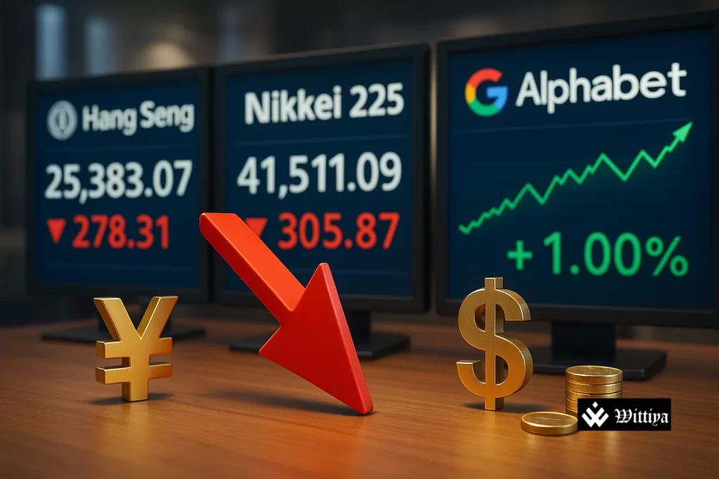 Asian stock markets decline due to tariff concerns, inflation, and interest rate uncertainty.