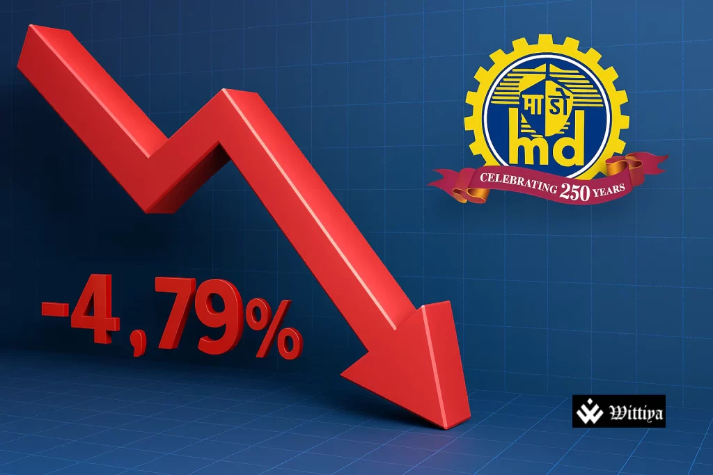 Mazagon Dock shipyard with naval vessels under construction