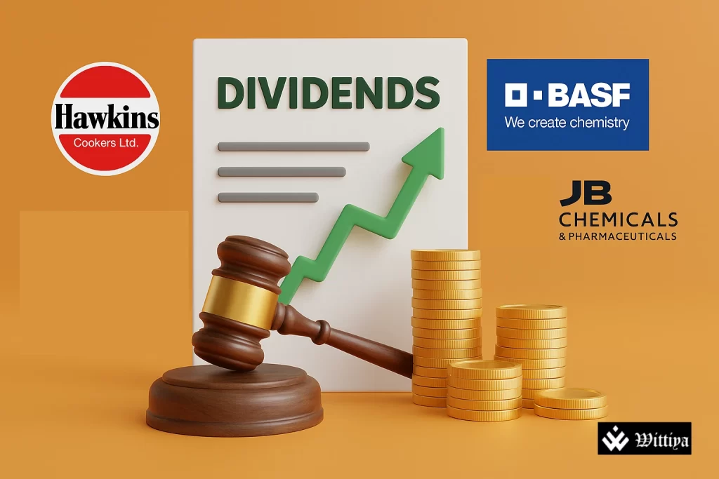 Indian companies issue dividends on July 30, 2025 to reward shareholders