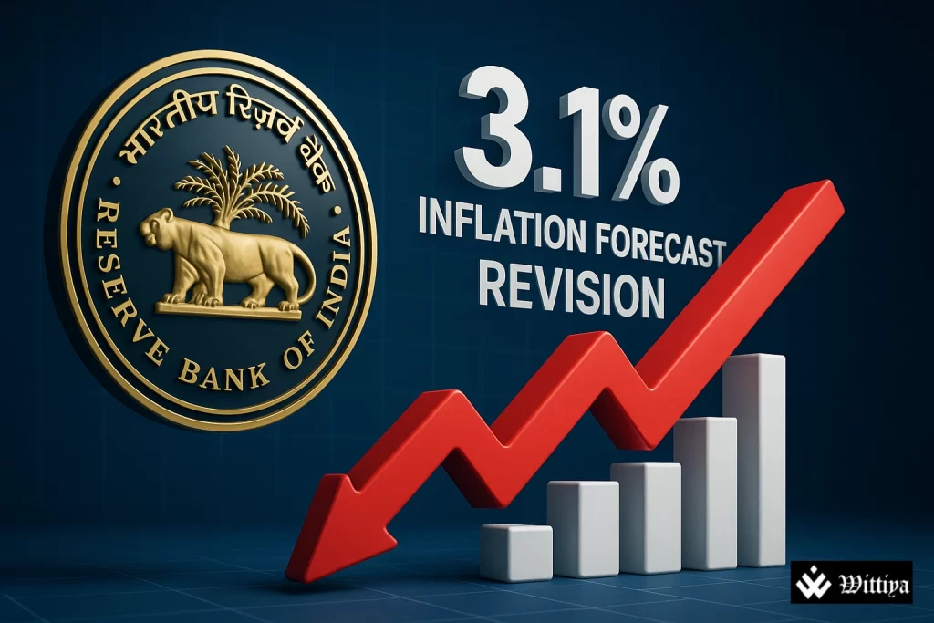 RBI headquarters in Mumbai announcing inflation forecast revision