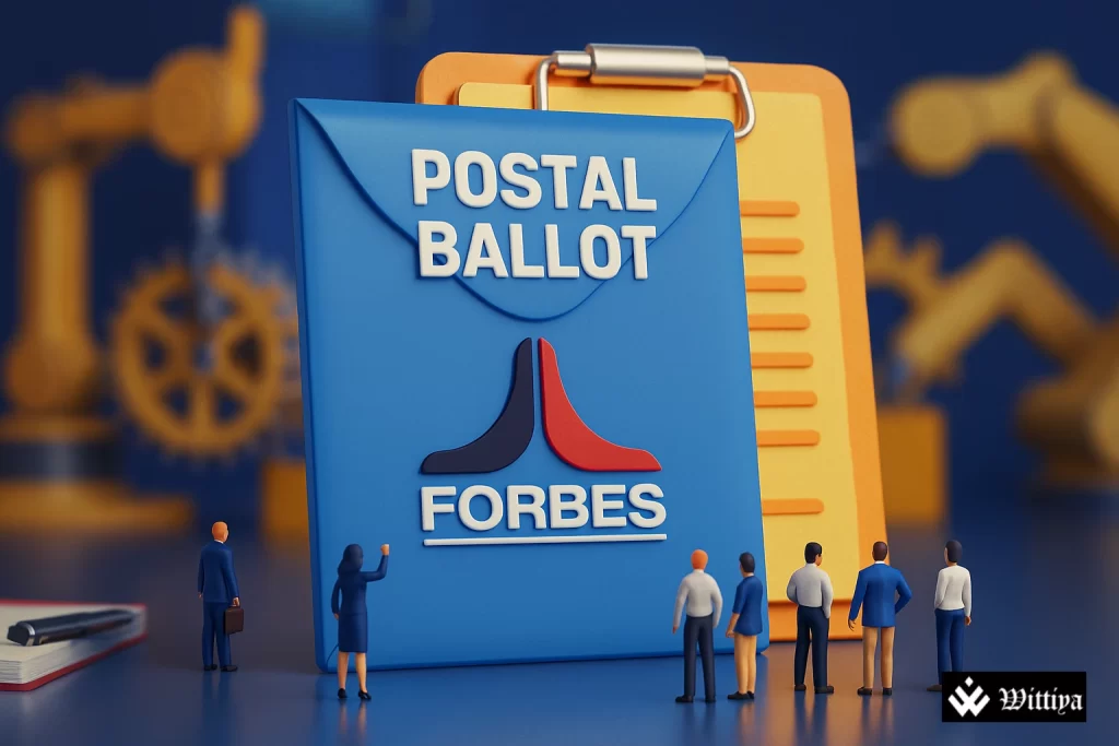 Forbes & Company Limited announces successful shareholder approval of special business through postal ballot, confirming compliance and governance.