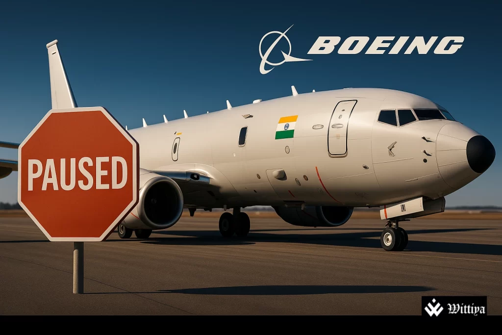 Boeing P-8I maritime patrol aircraft, critical to India’s naval defence, amid procurement reassessment due to increased costs.