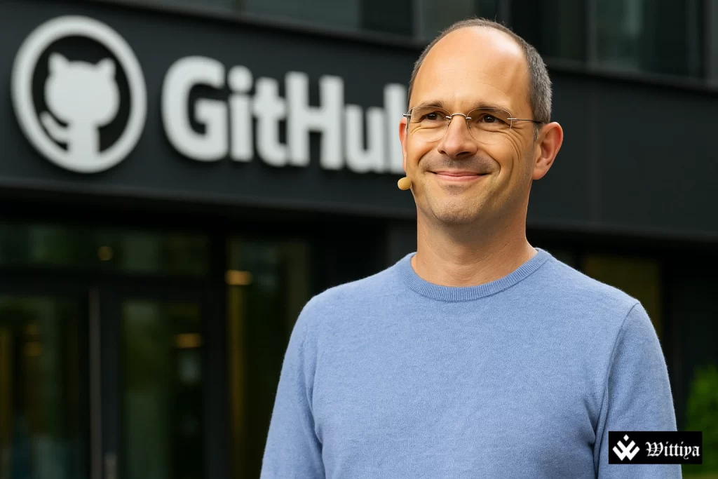 GitHub headquarters in San Francisco as CEO Thomas Dohmke announces departure and Microsoft integration