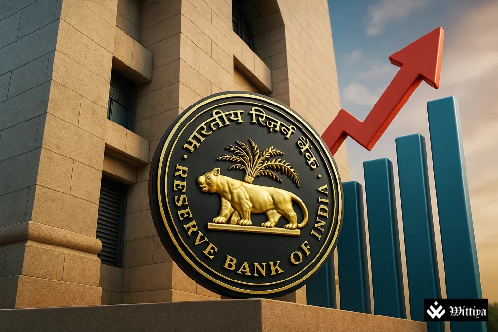 Reserve Bank of India building in Mumbai – monetary policy decision and inflation forecast.