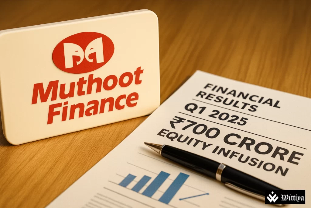 Muthoot Finance Board approves Q1 2025 results and Rs. 700 Cr equity infusion in subsidiaries.