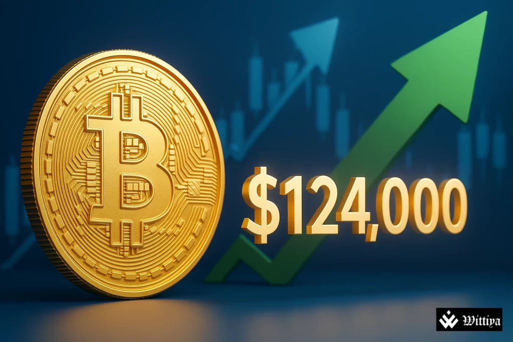 Bitcoin price hits $124,000 amid global market rally.