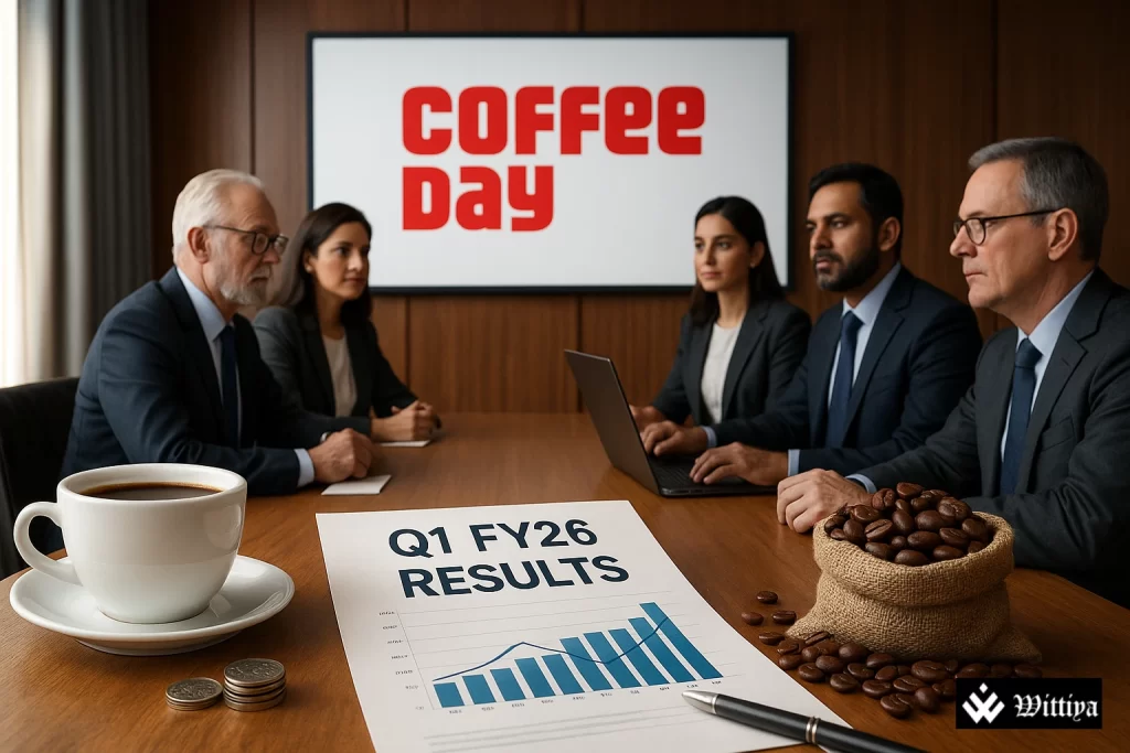 Coffee Day Enterprises board meeting approves Q1 FY26 results and subsidiary performance update.