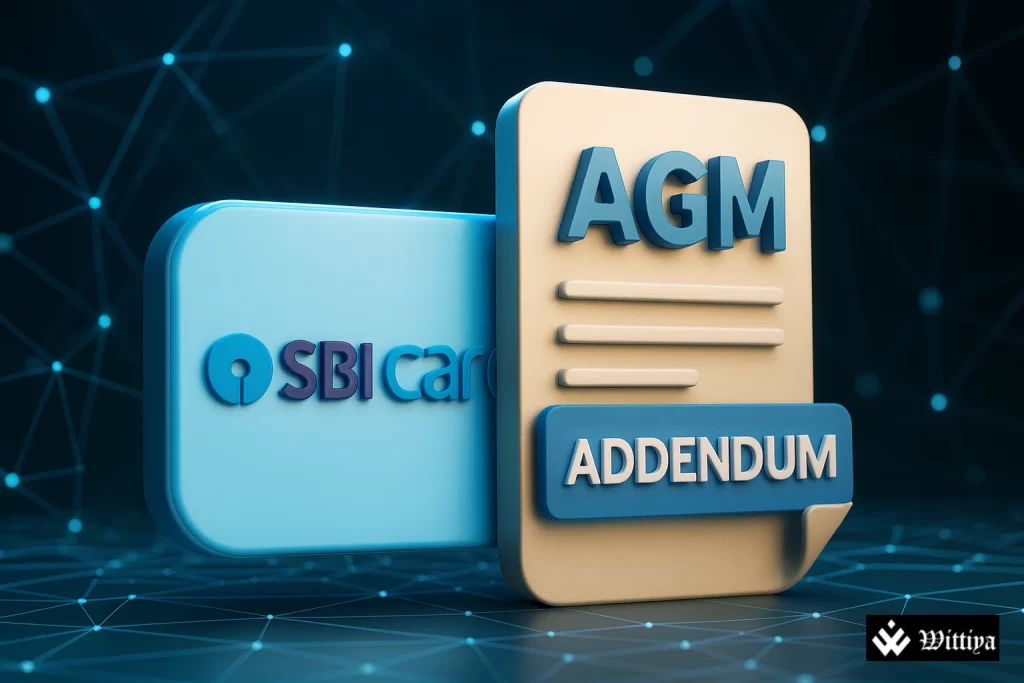 SBI Cards and Payment Services issues AGM addendum notice for 27th annual meeting.