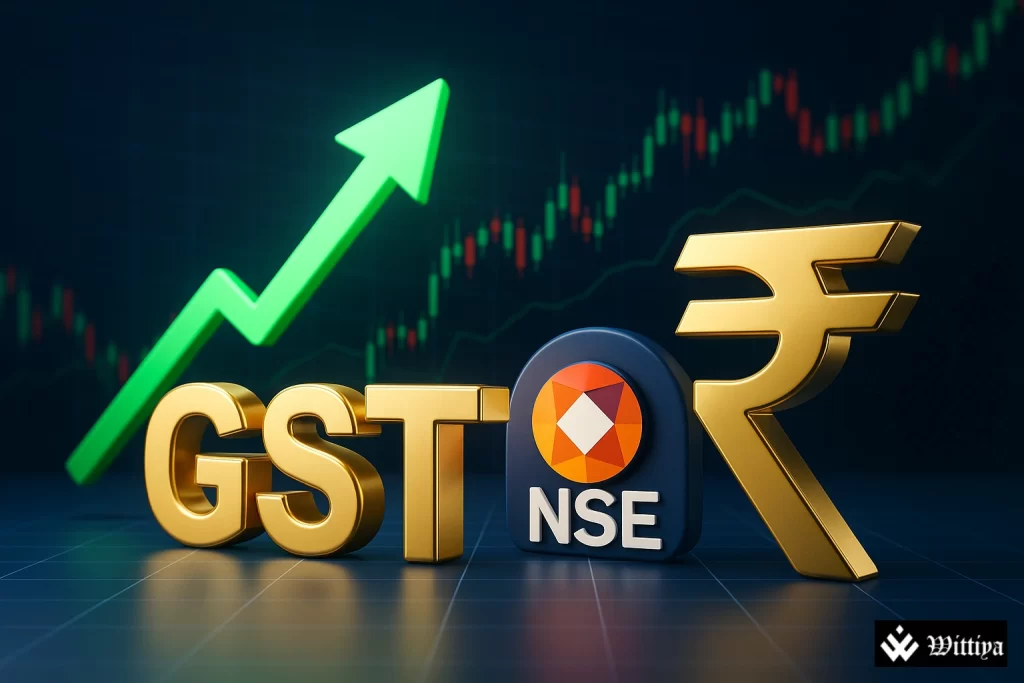 Indian stock market traders track global cues and GST reforms announcement.