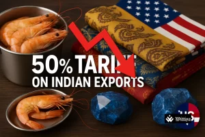 50% US import duty imposed on Indian exports