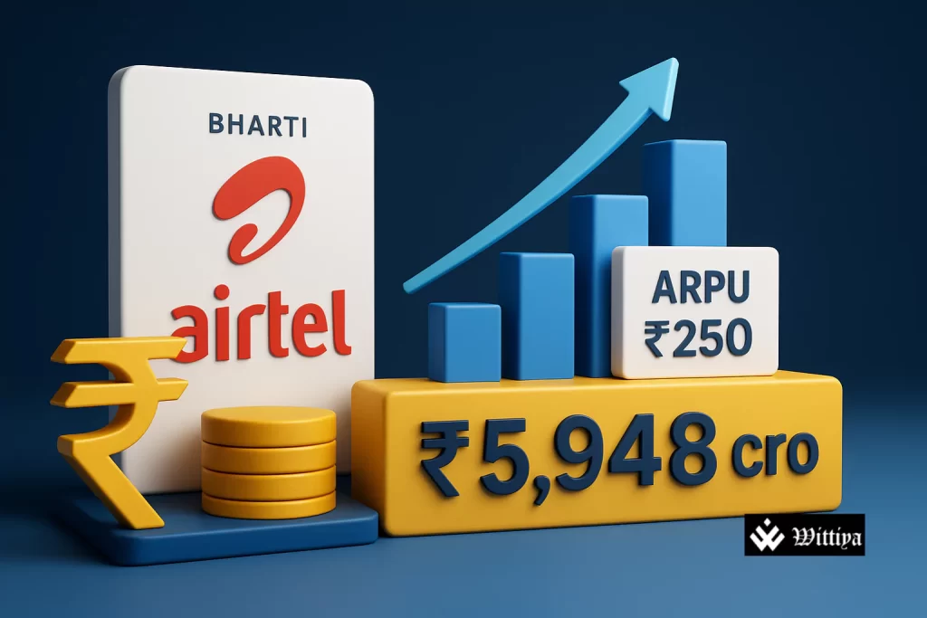 Airtel Q1 profit rises by 43% to ₹5948 crores, outperforming Jio