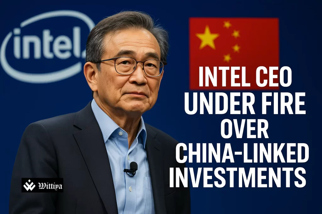 Representative image showing Donald Trump and Intel CEO in a national security context