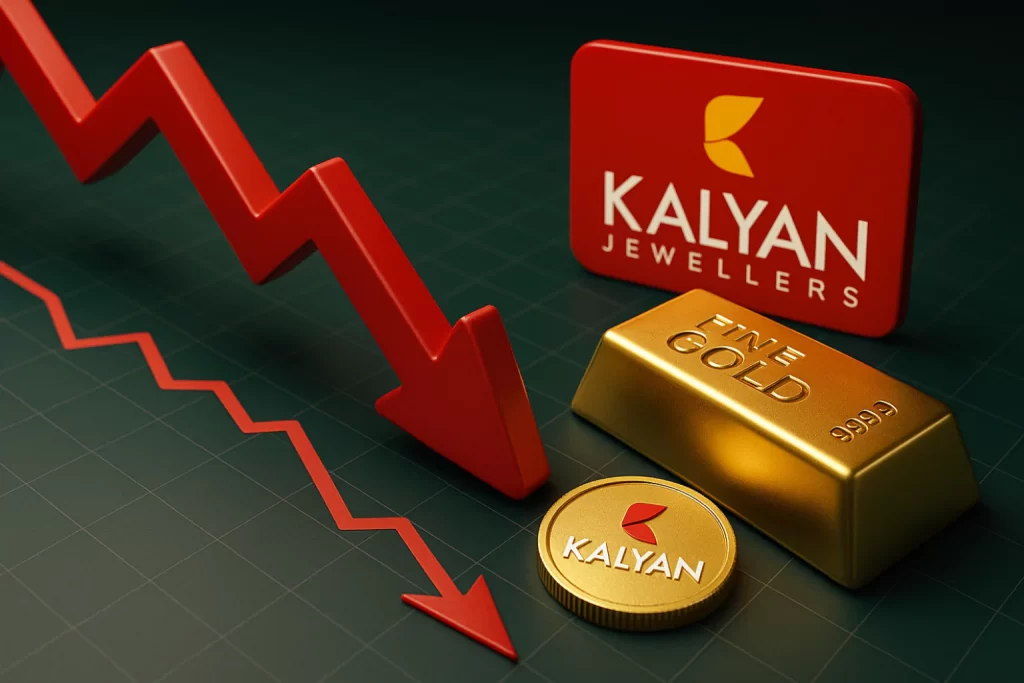 Representative image showing Kalyan Jewellers Q1 performance and market reaction