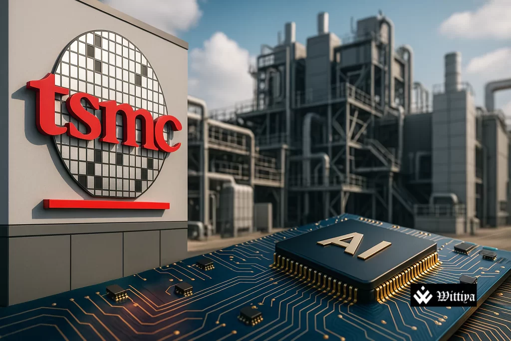Representative image showing TSMC’s revenue growth and rising global AI demand