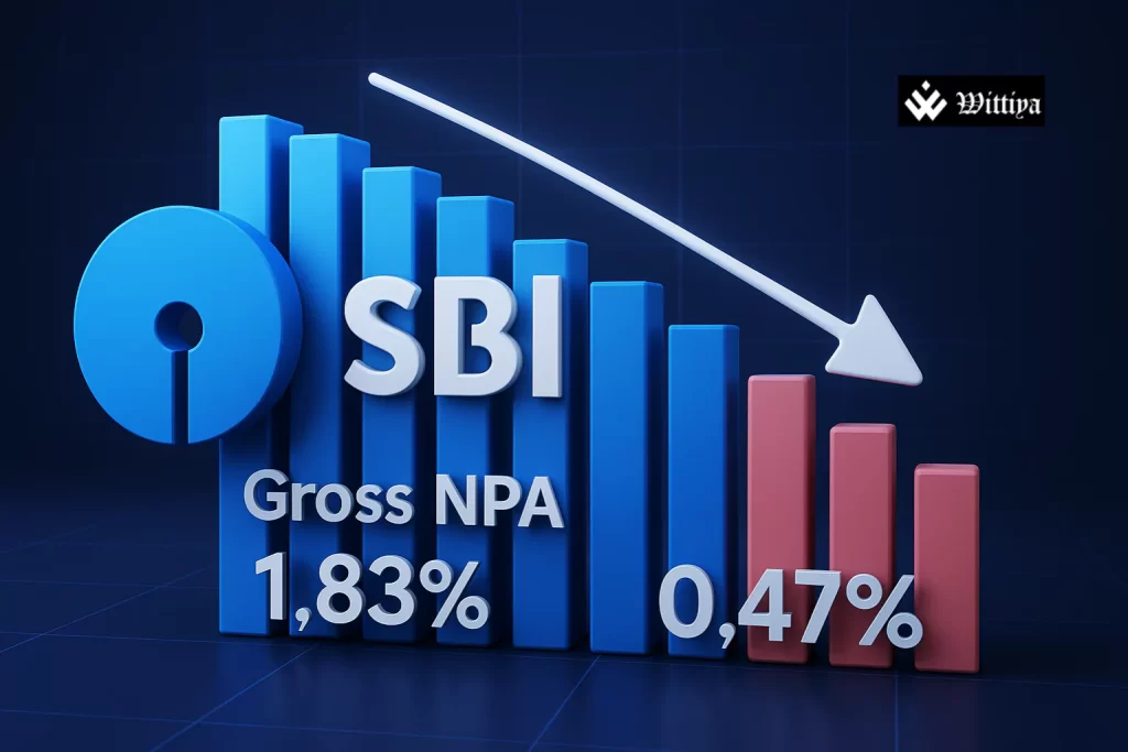 Representative image showing SBI’s improved asset quality and stronger provision coverage ratio in Q1FY26