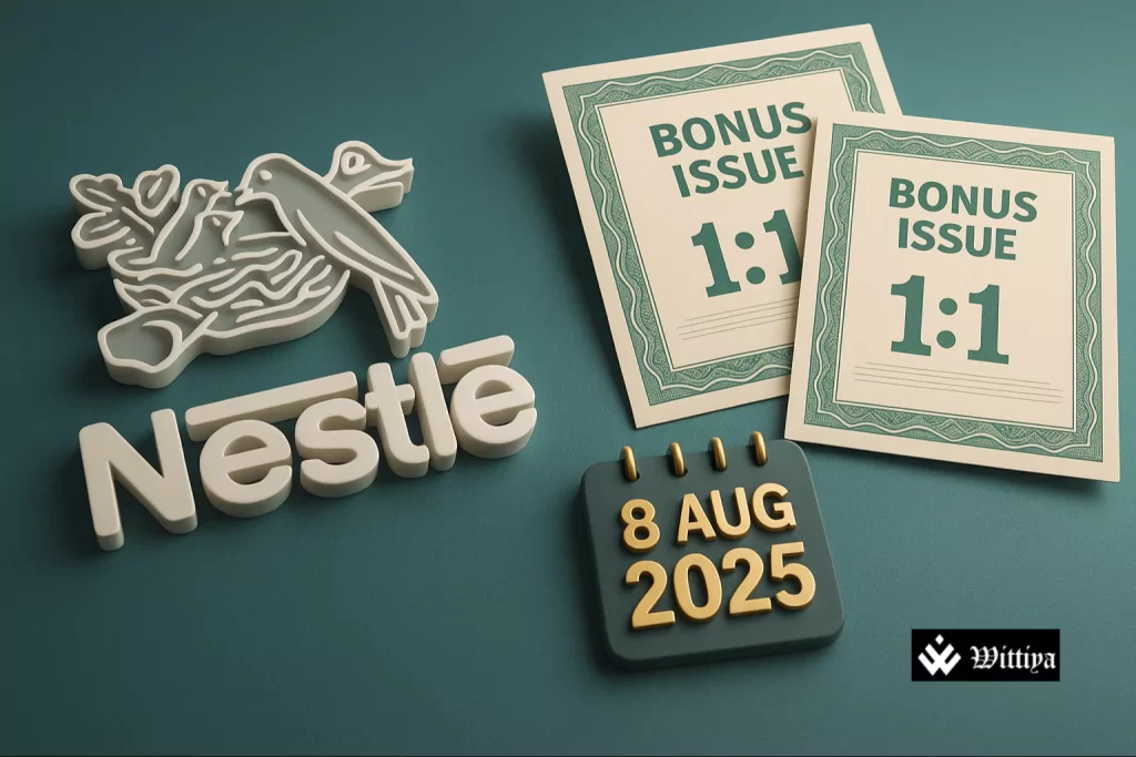 Representative image showing Nestlé India’s 1:1 bonus share announcement