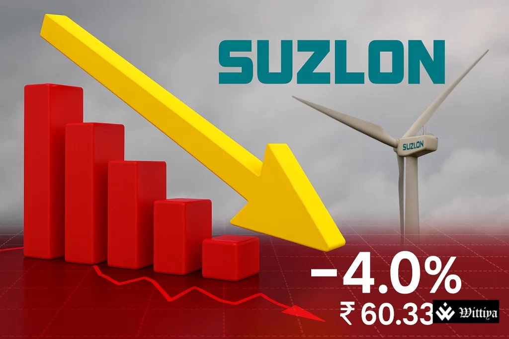 Suzlon shares drop 4 percent after Q1 profit after tax miss due to tax charge