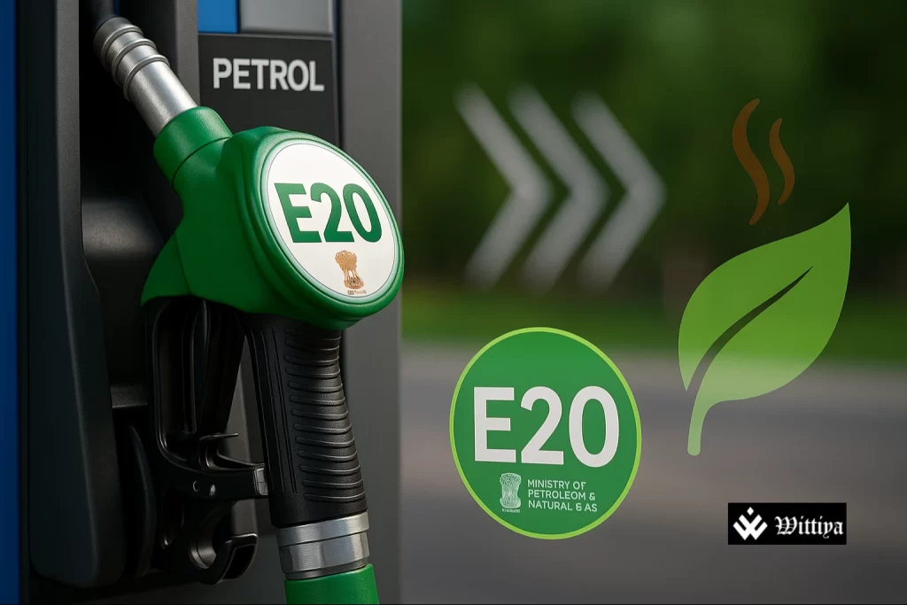 Image showing E20 fuel debate between performance improvement and mileage reduction