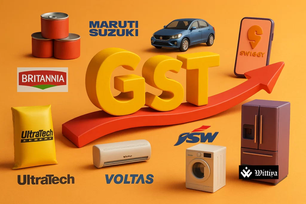 GST reforms in India highlighting key sectors expected to benefit