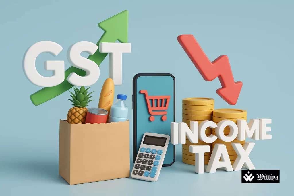Comparison between GST and Income Tax highlighting which offers more real savings to taxpayers