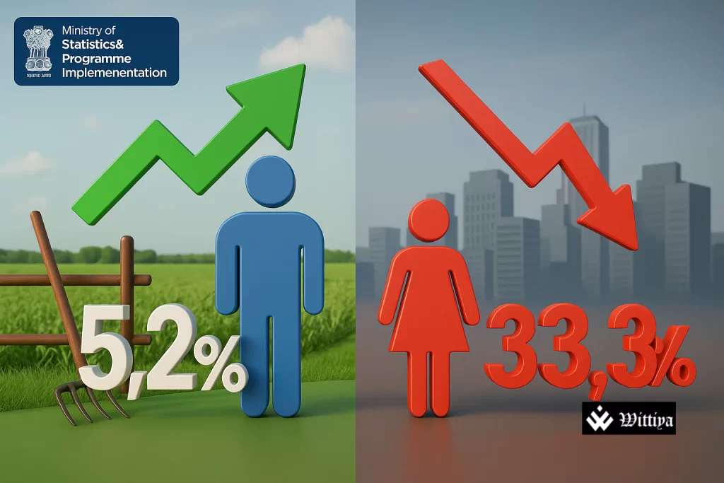 Analysis of India’s shifting job trends showing urban job losses and rural employment gains