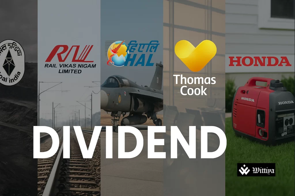 Coal India, RVNL, HAL, Thomas Cook, and Honda India Power shares turn ex-dividend in India