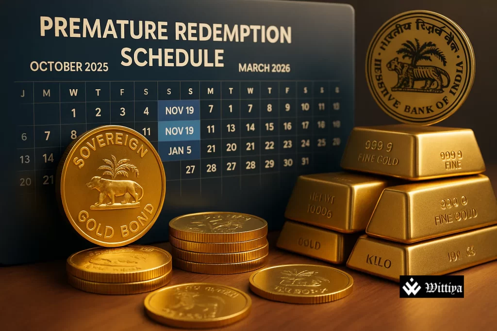 Sovereign Gold Bonds redemption timeline for 2025–2026 in India