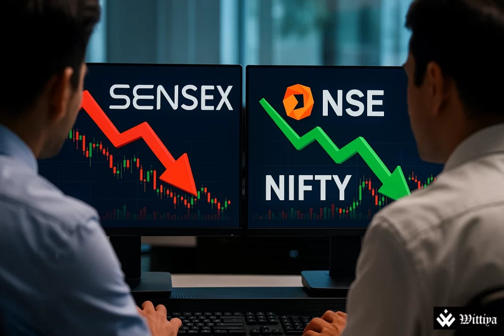 Sensex and Nifty fall in early trade after four-day rally