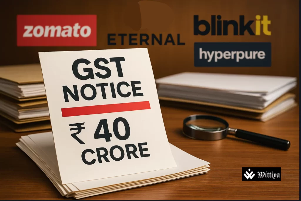 Zomato’s parent company faces 40 crore INR GST issue