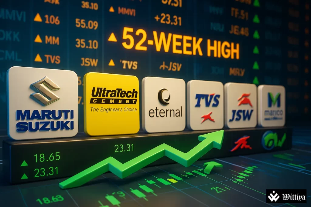 Maruti Suzuki, Ultratech Cement, TVS Motor, and others hit 52-week highs