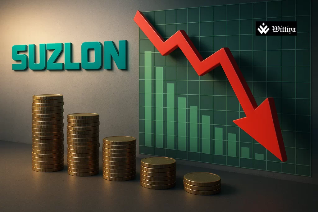 Suzlon Energy share price drops in stock market trading