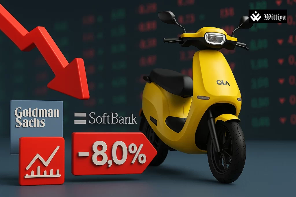 Ola Electric shares drop 8% affecting investor sentiment and market performance